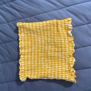 Tube top yellow worn only once